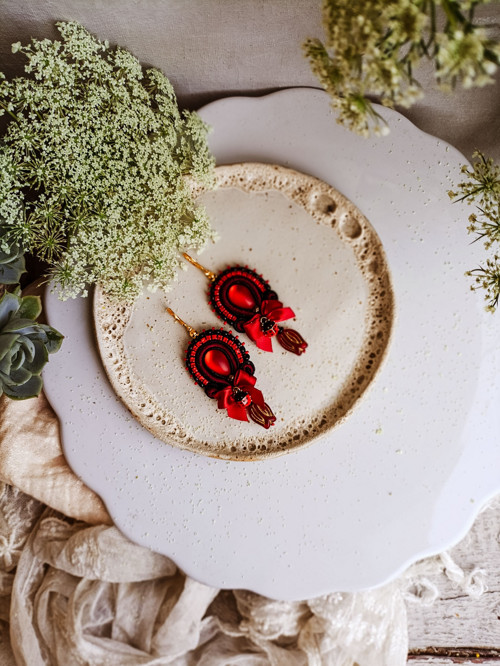 Simple soutache earrings n.18 - sutaškové náušnice