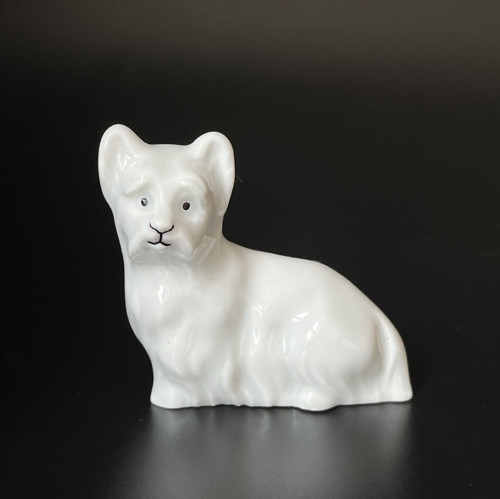 Royal Dux Porcelánová soška Pes D 6.5 cm