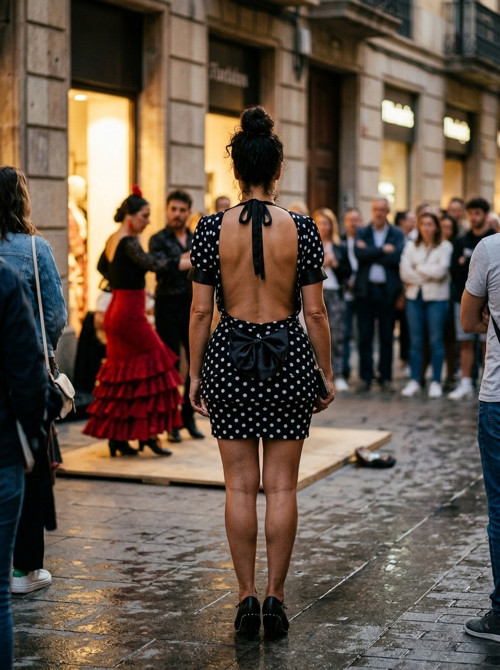 Šaty retro dots — foto 1