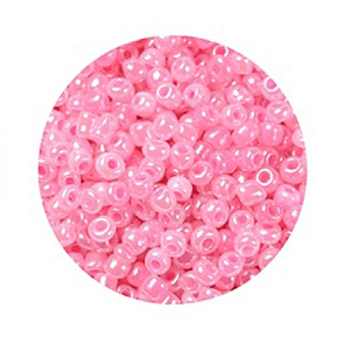 Rokajl neprůhledný růžový, 3 mm (90 g)