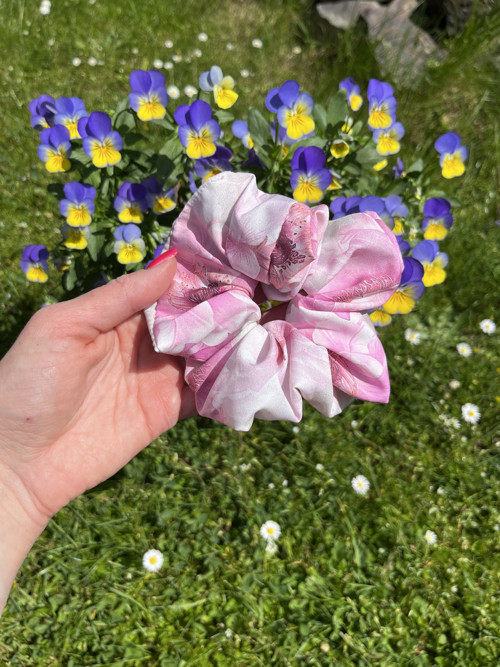 Hedvábná scrunchies velká