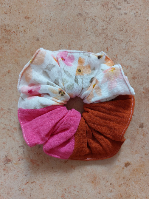 Mušelínová gumička do vlasů scrunchie - MIX