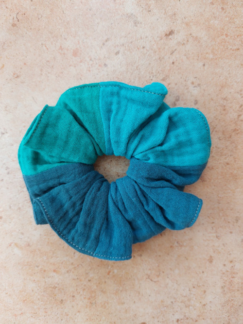 Mušelínová gumička do vlasů scrunchie - MIX