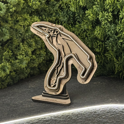 SPA | Dřevěný 3D závodní okruh | Dárek F1
