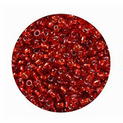 Rokajl průhledný červený, 3 mm (90 g)