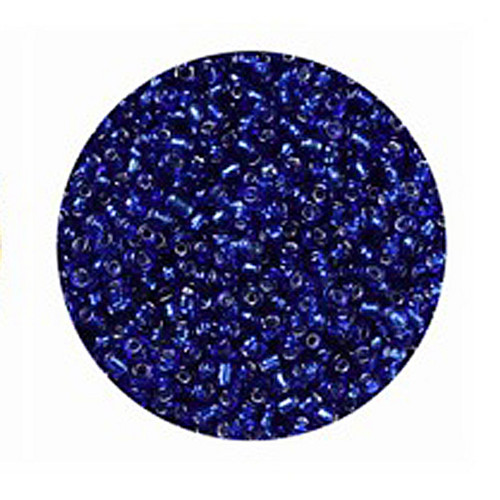 Rokajl průhledný tmavěmodrý, 3 mm (90 g)