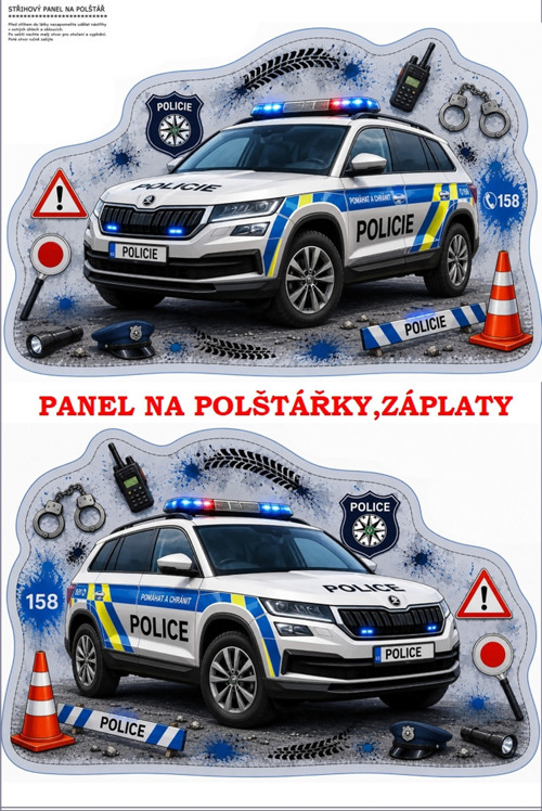 Panel na polštář, záplatu, nášivku 10x15 cm