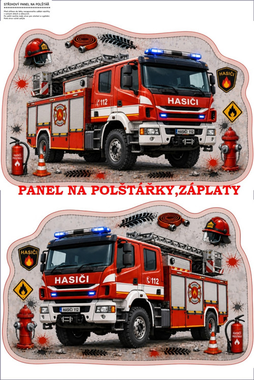 Panel na polštář, záplatu, nášivku 10x15 cm