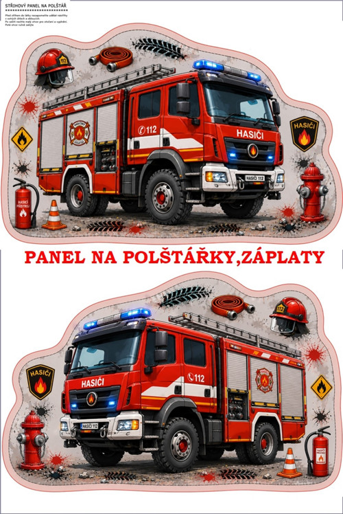 Panel na polštář, záplatu, nášivku 10x15 cm