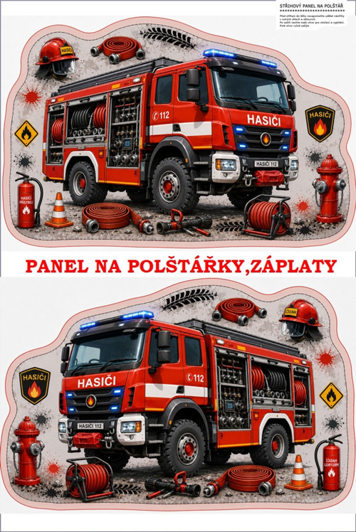 Panel na polštář, záplatu, nášivku 10x15 cm