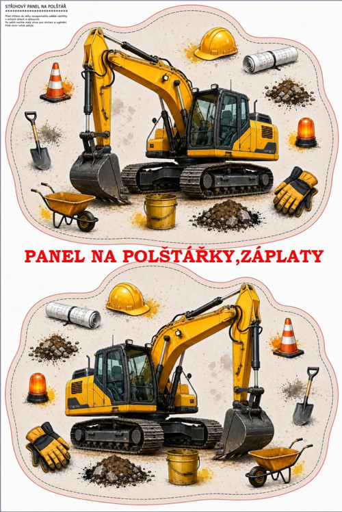 Panel na polštář, záplatu, nášivku 10x15 cm