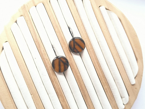 Náušničky z motýlích křídel 16mm