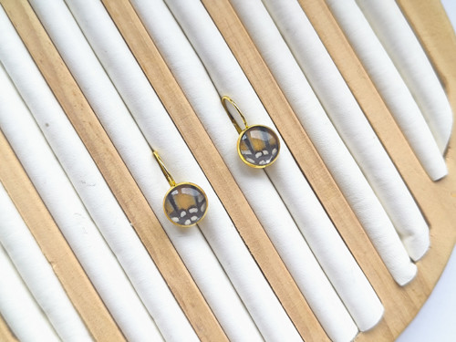 Náušničky z motýlích křídel 10mm