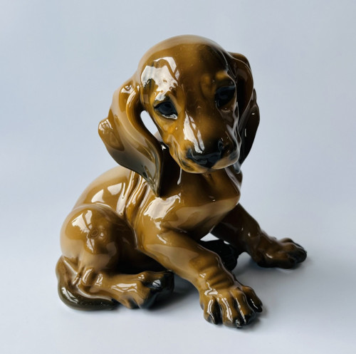 Rosenthal Porcelánová soška Jezevčík 15 cm, Karner