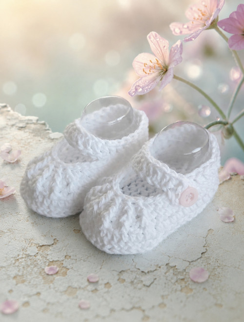 Letní háčkované balerínky Newborn