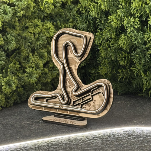 ZANDVOORT | Dřevěný 3D závodní okruh | Dárek F1