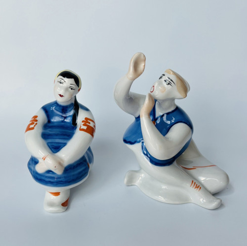 Porcelánové párové sošky Píseň, Korosten USSR