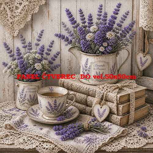 Bavlněný panel - varianty velikostí / 10 x 10cm