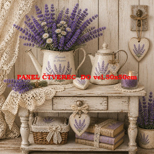 Bavlněný panel - varianty velikostí / 10 x 10cm