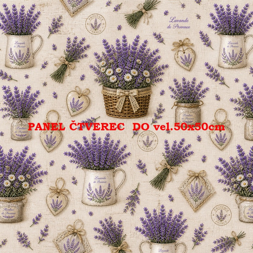 Bavlněný panel - varianty velikostí / 10 x 10cm