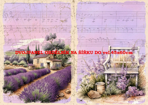 Bavlněný panel 7x10 cm