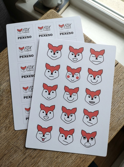 Papírové pexeso FOX Emogi s liškami