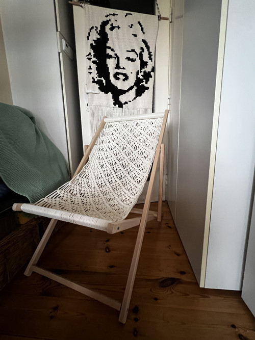 Boho křeslo/lehatko skládací