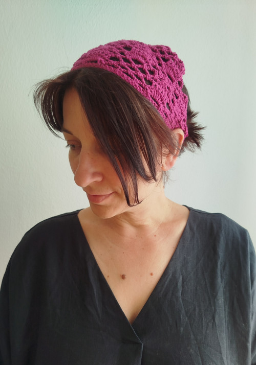 Šáteček - bandana - fuchsiová