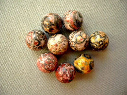 Nevrt. kulička 12 mm - jaspis leopard