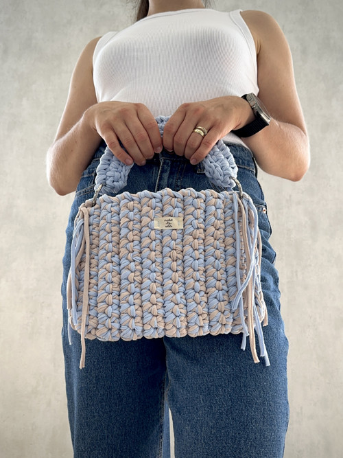 Ručně háčkovaná kabelka do ruky i crossbody