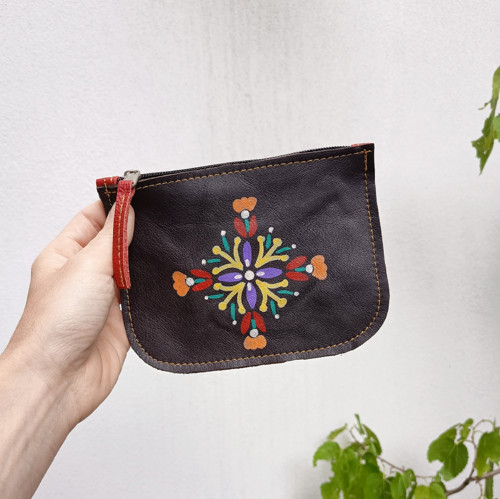 Peněženka (leather purse folk II)