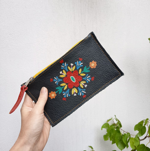 Peněženka (leather purse folk III)