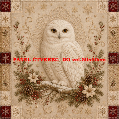 Bavlněný panel 10x10 cm — foto 1