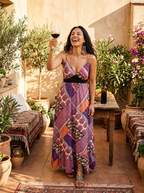 Šaty boho long eclectic — foto 1