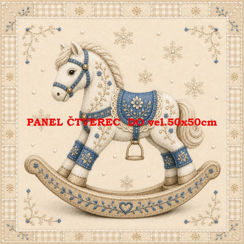 Bavlněný panel 10x10 cm — foto 1