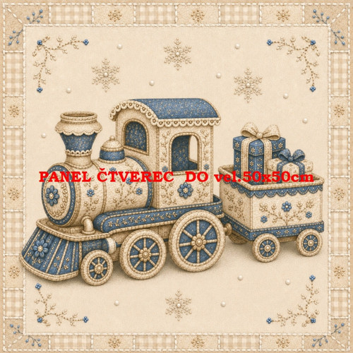 Bavlněný panel 10x10 cm — foto 1