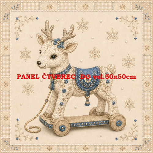 Bavlněný panel 10x10 cm