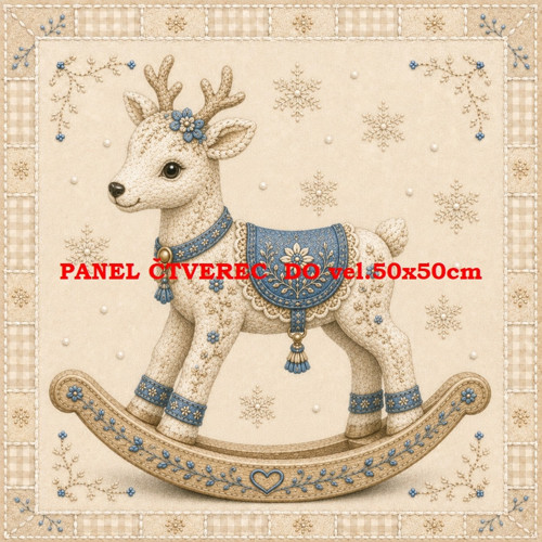 Bavlněný panel 10x10 cm