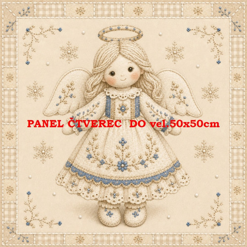 Bavlněný panel 10x10 cm