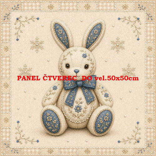 Bavlněný panel 10x10 cm