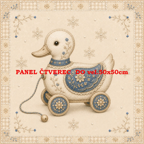 Bavlněný panel 10x10 cm