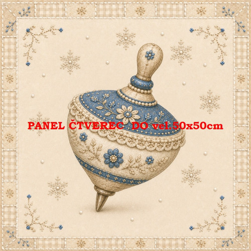 Bavlněný panel 10x10 cm