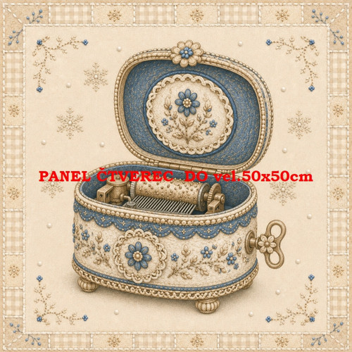 Bavlněný panel 10x10 cm