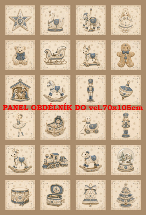 Bavlněný panel 40 x 60 cm — foto 1