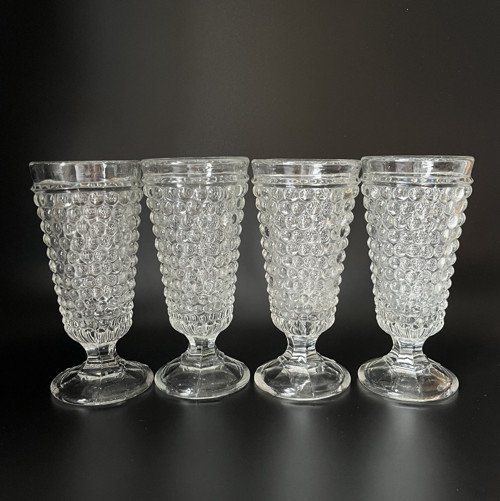 4x starožitná grogovka 250ml lisované sklo S.Reich