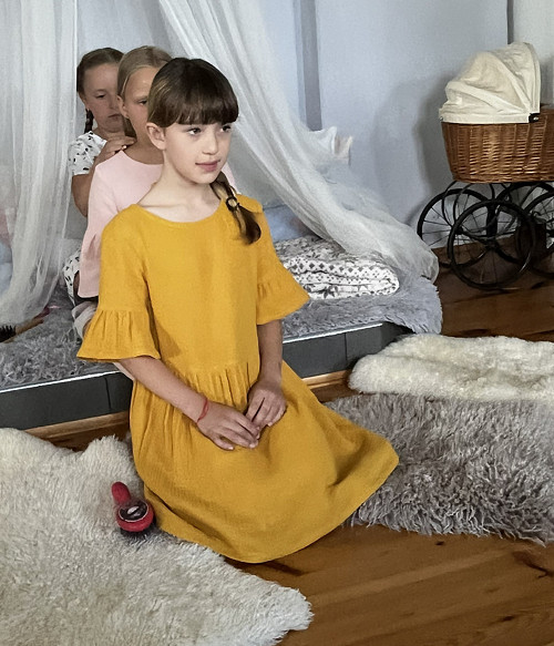 Dívčí mušelínové šaty - HONEY BLOOM