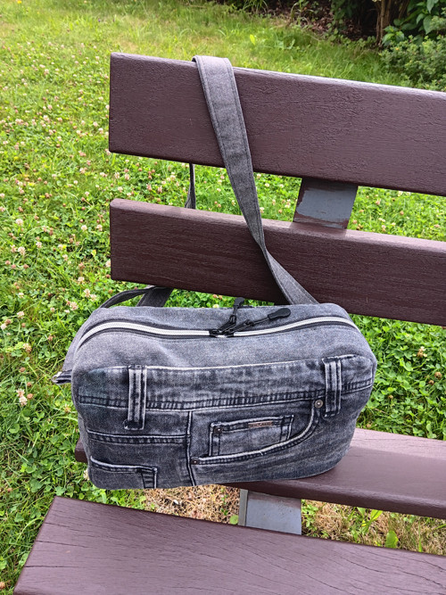 Džínová crossbody kabelka