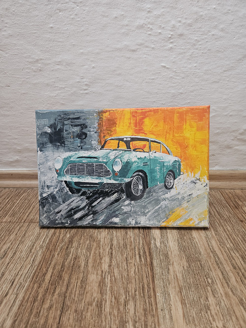 Obraz na plátně - auto Aston Martin DB5