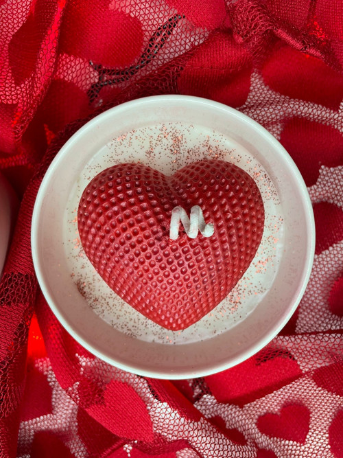 ...with love NH 2 – Sójová svíčka ve tvaru srdce