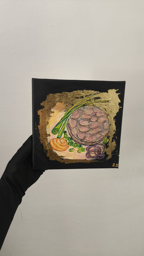 Tlačenka s hořčicí mňam 20×20 cm